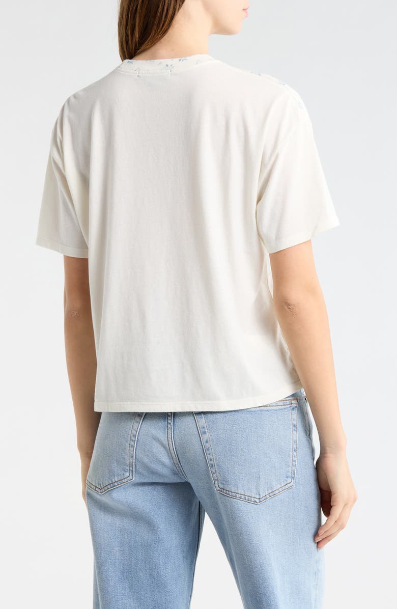 Vinyl Icons Ditsy Star Applique Tee, Alternate, color, Marshmallow