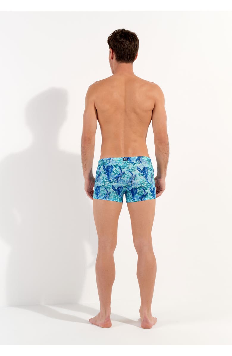 HOM Tartane Swim Shorts, Alternate, color, Blue Print