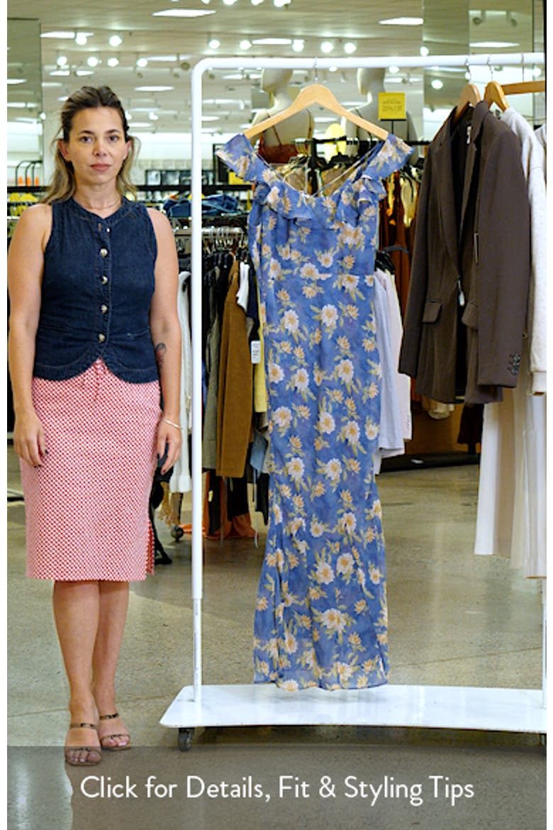Caroletta Floral Ruffle Maxi Dress video