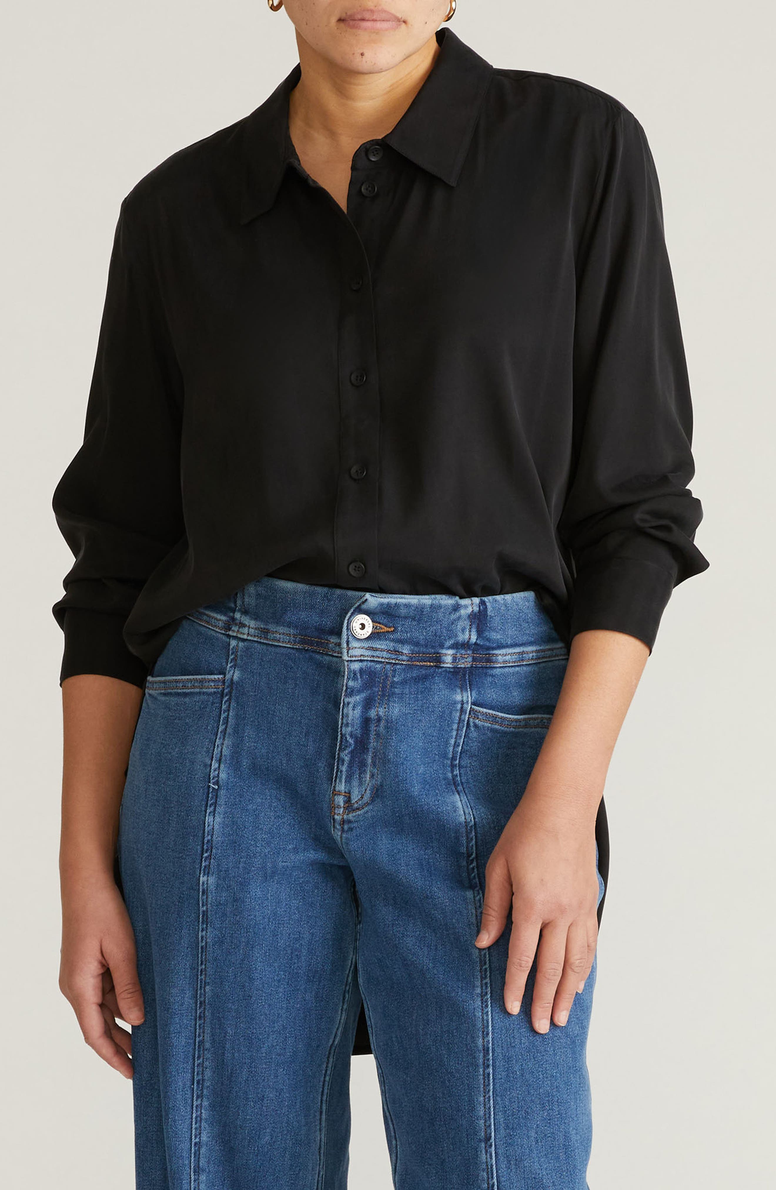 Cooling Oversize Button-Up Shirt