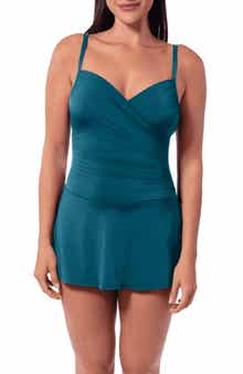 Ruched One Piece Swimdress