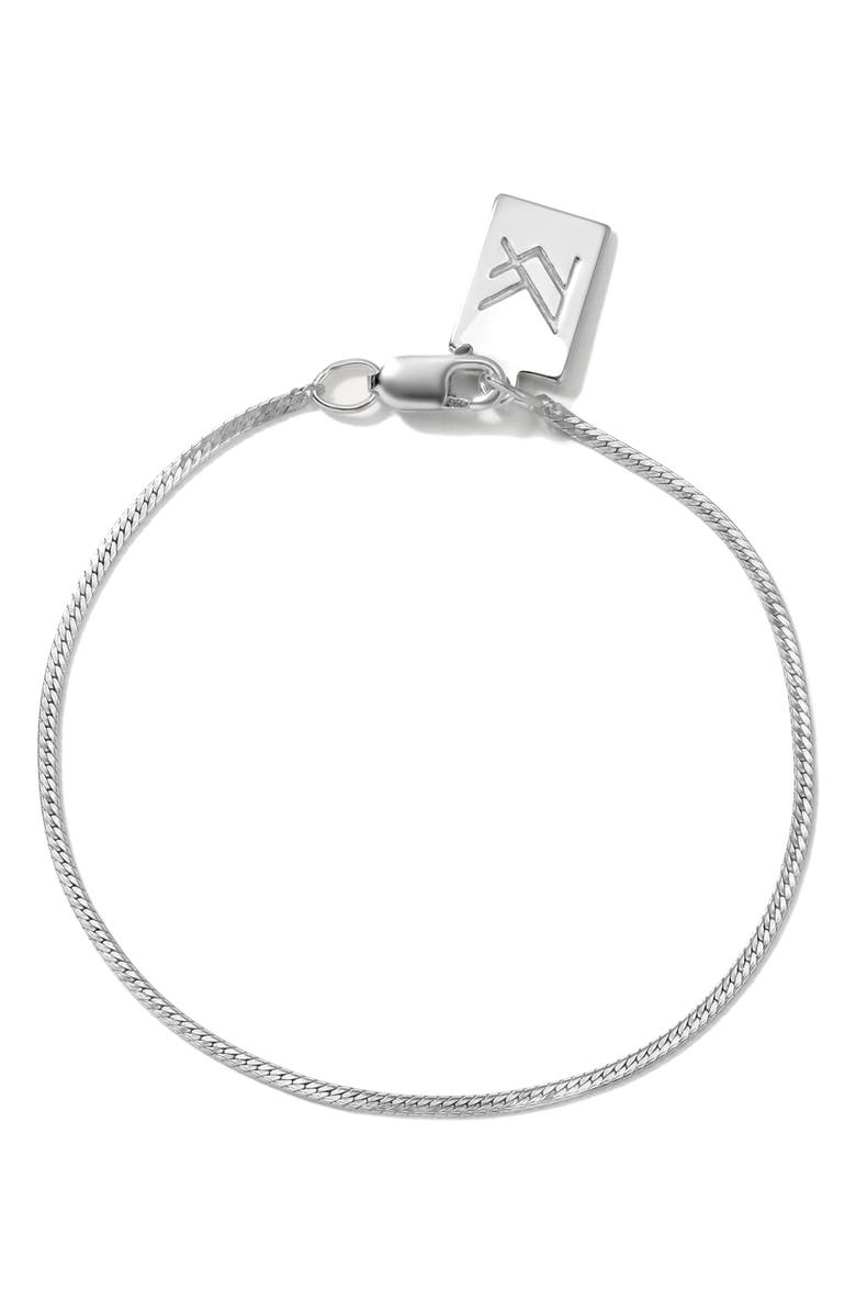MIRANDA FRYE Josephine Snake Bracelet, Main, color, Silver