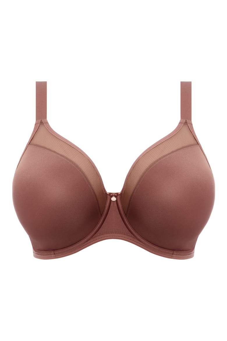 Smooth Underwire Bra, Alternate, color, CLOVE