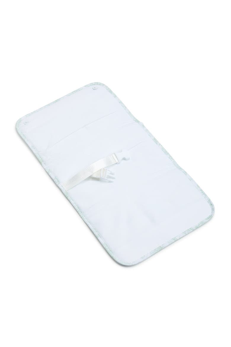 Bunny Toile Changing Pad, Alternate, color, Green