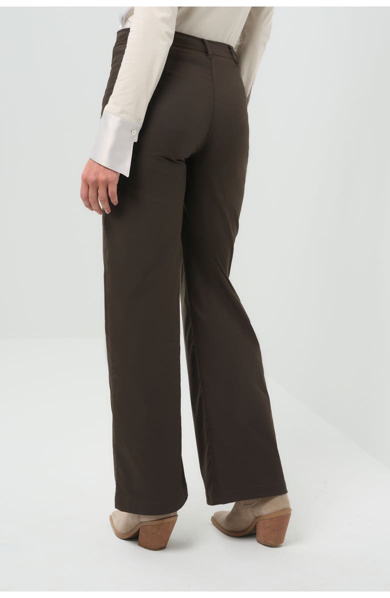 Anatomie Greyson Mid-Weight Stretch Wide Leg Pant, Alternate, color, Espresso