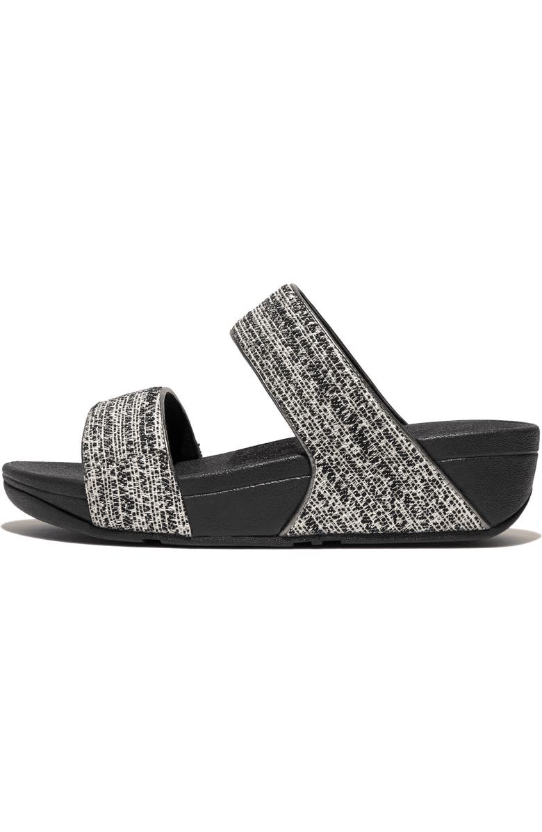 FitFlop Lulu Shimmerweave Platform Slide Sandal, Alternate, color,