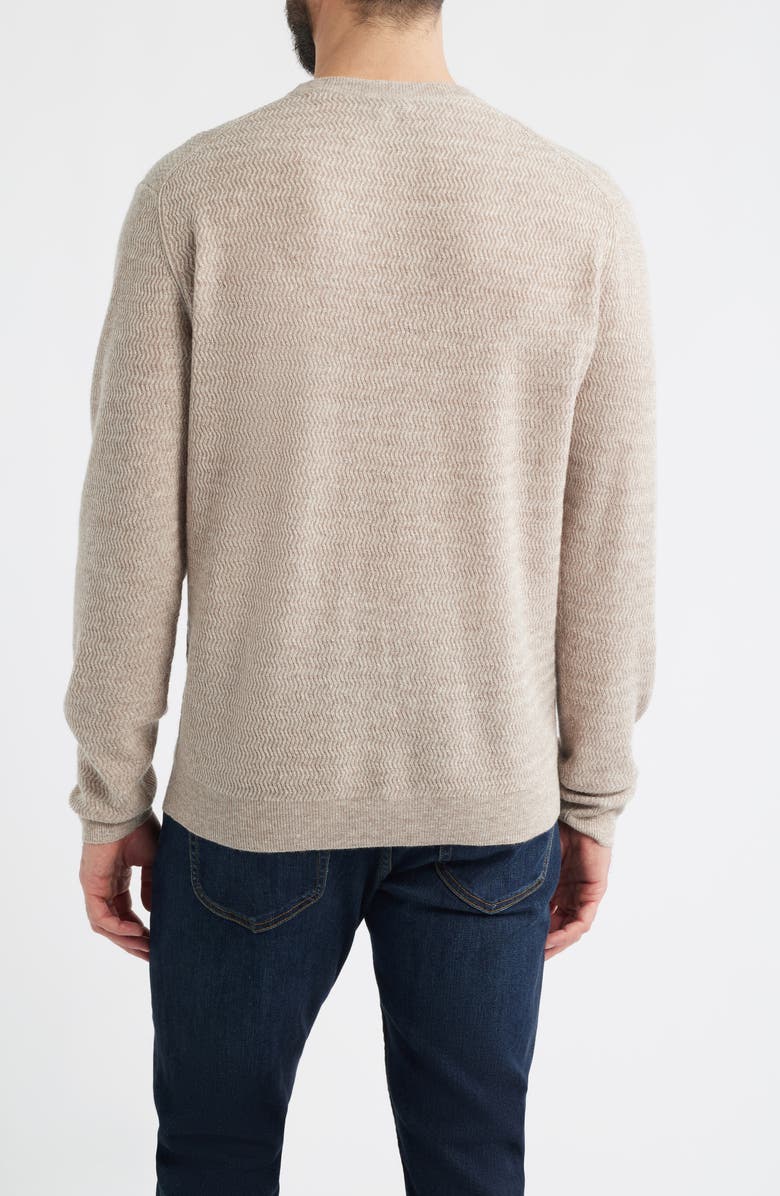 Peter Millar Crosswinds Texture Sweater, Alternate, color, Poplar Brown