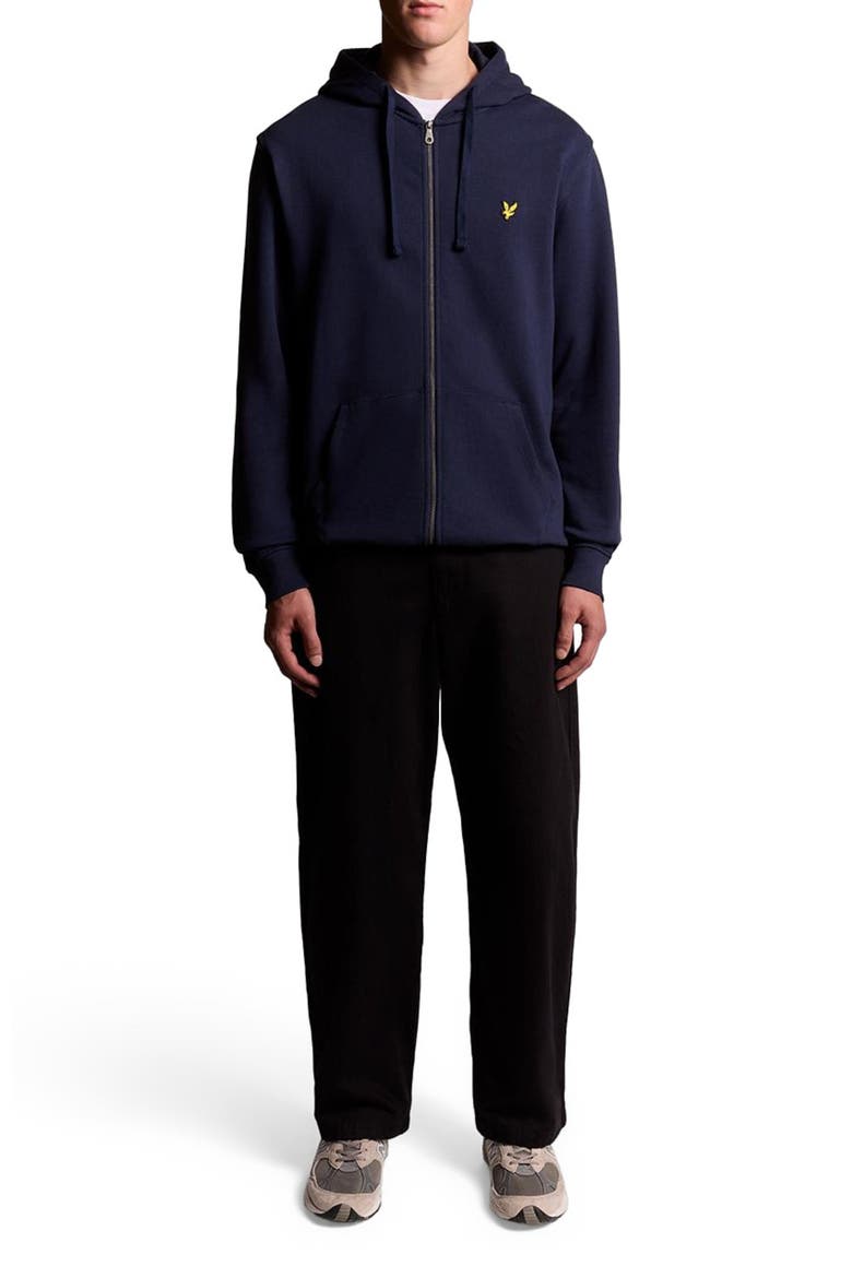 Zip Through Hoodie, Alternate, color, Navy