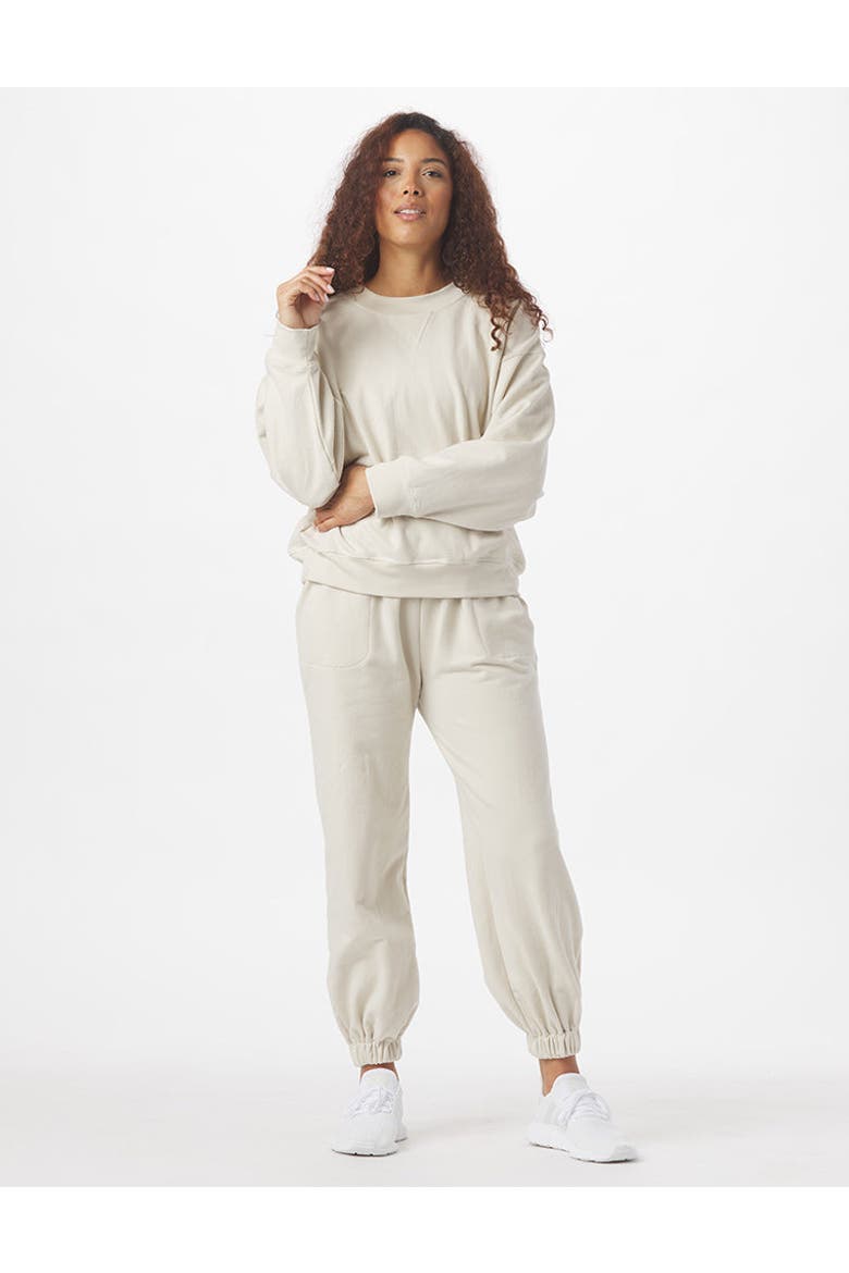 Vintage Oversized Crew, Alternate, color, Oatmilk