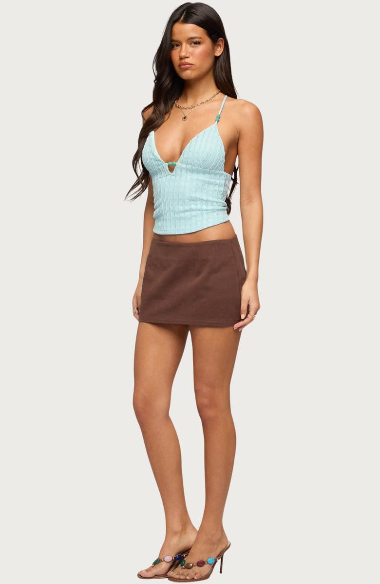 EDIKTED Alitah Bead Textured Tank Top, Alternate, color, 