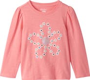 Hatley Kids' Floral Embroidered Puff Sleeve T-Shirt