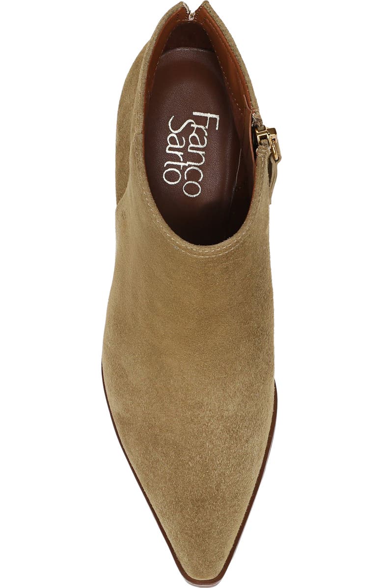 Franco Sarto Josiah Pointed Toe Bootie, Alternate, color, Moss Green