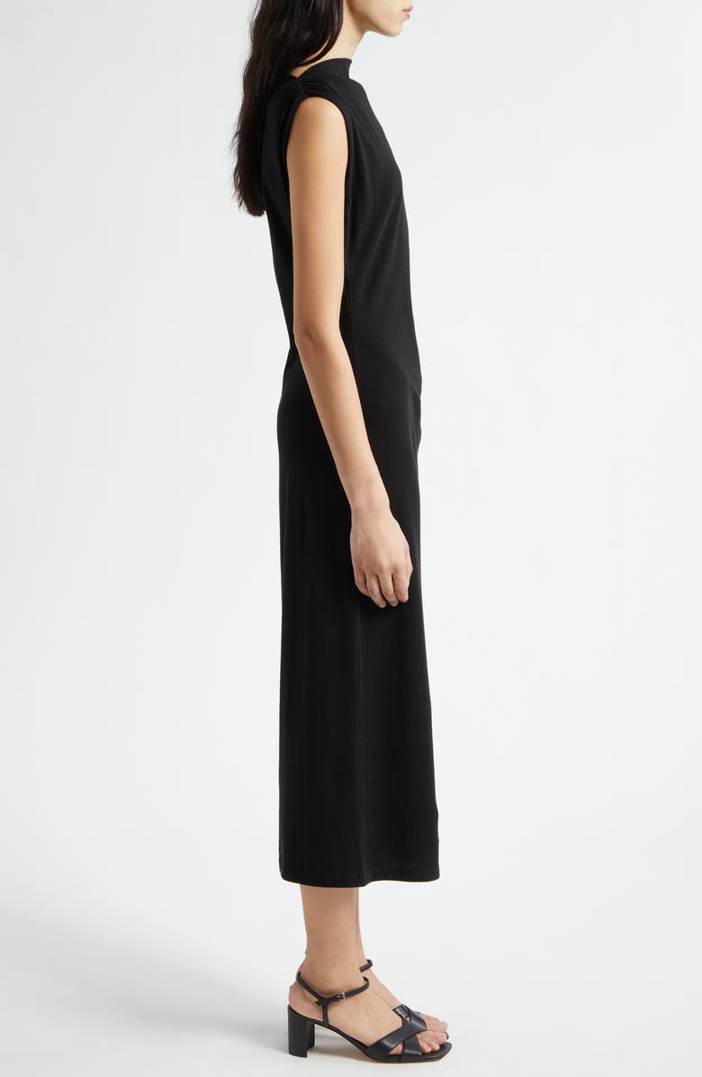 Vince Cowl Neck Pima Cotton Midi Dress, Alternate, color, 