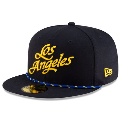 Men's New Era  Midnight Blue Los Angeles Rams 2025 Rivalries Collection Sideline Rope 59FIFTY Fitted Hat