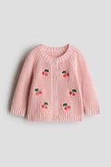 H&M Embroidered-motif Cardigan