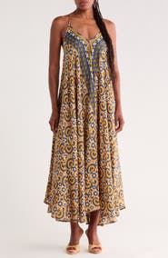 La Fiorentina Cross Back Maxi Dress