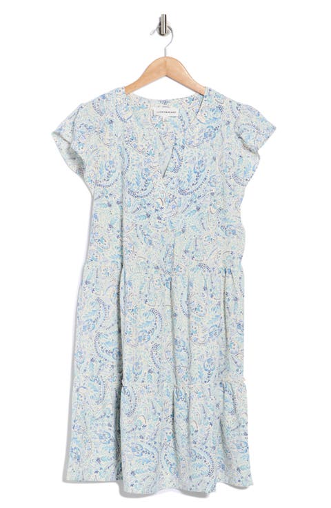 Flutter Sleeve Tiered Minidress