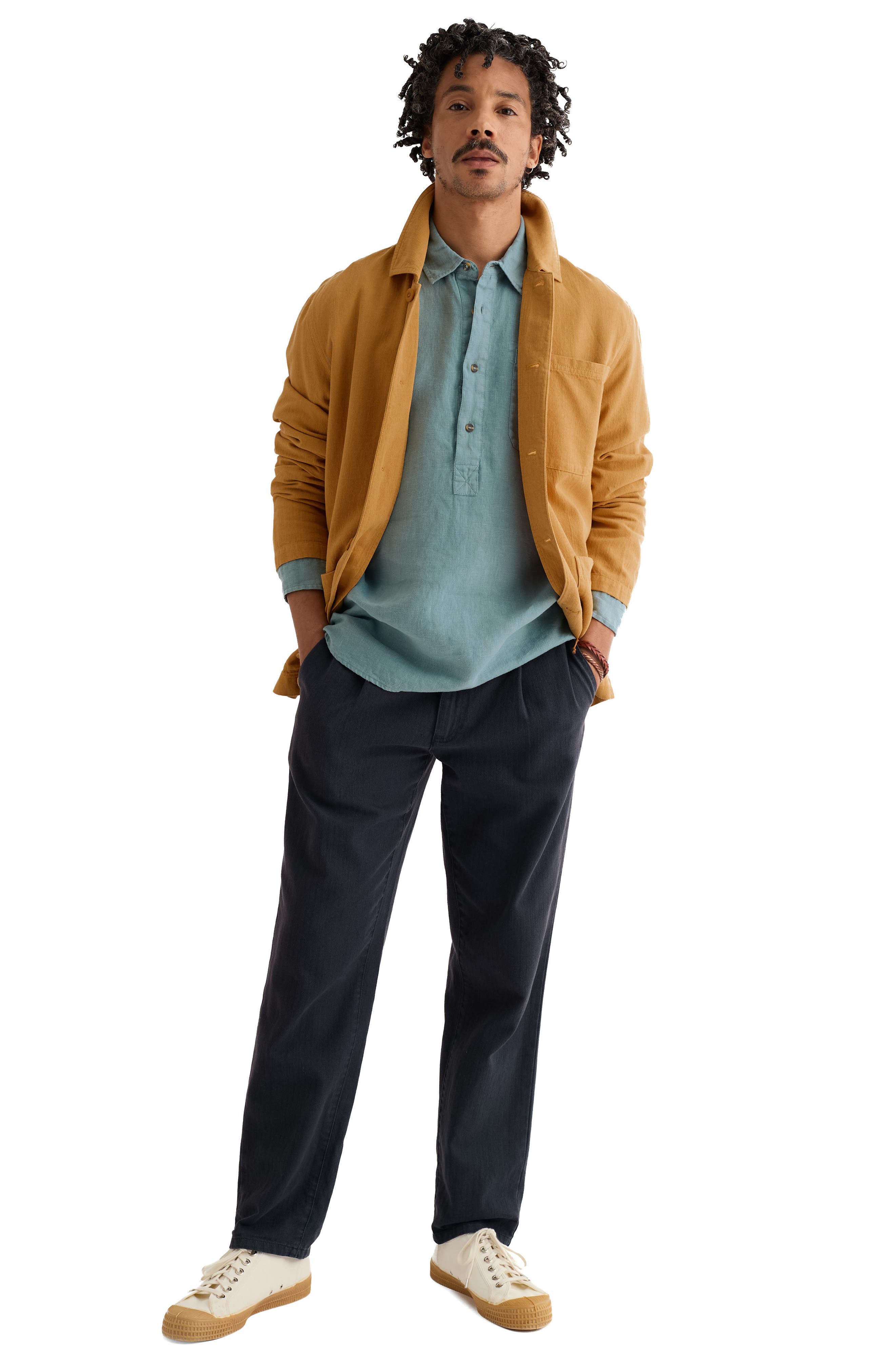 Seasalt Cornwall Well Wright Organic Cotton & Linen Shirt Jacket — фото 5