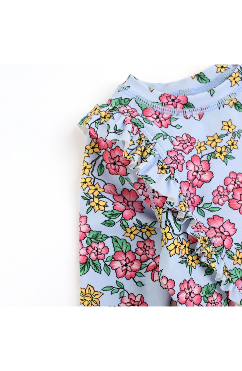 RuffleButts Baby Girls Princess Seam Ruffle Rash Guard 2-Piece, Alternate, color,