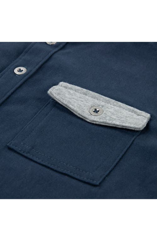 Levi's Kids' Hooded Shirt Jacket & Joggers Set In Blue