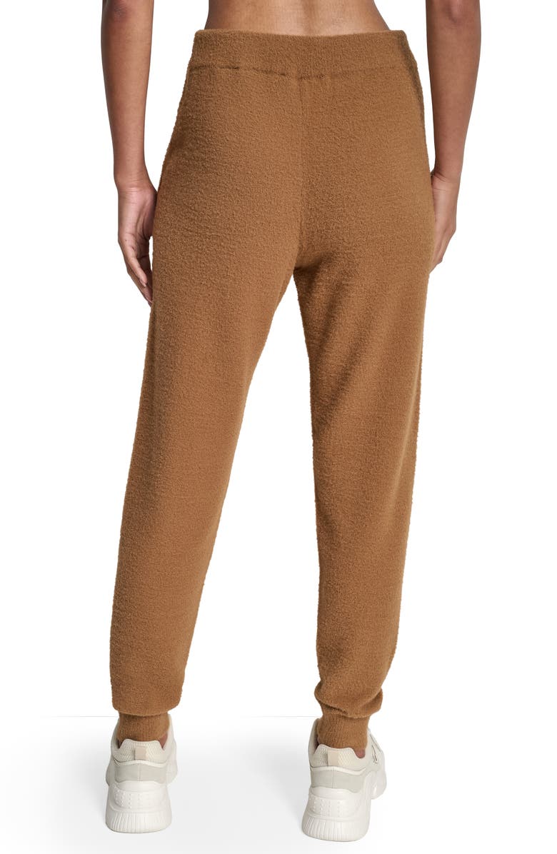 DKNY Feather Yarn Joggers, Alternate, color, Burnt Sugar