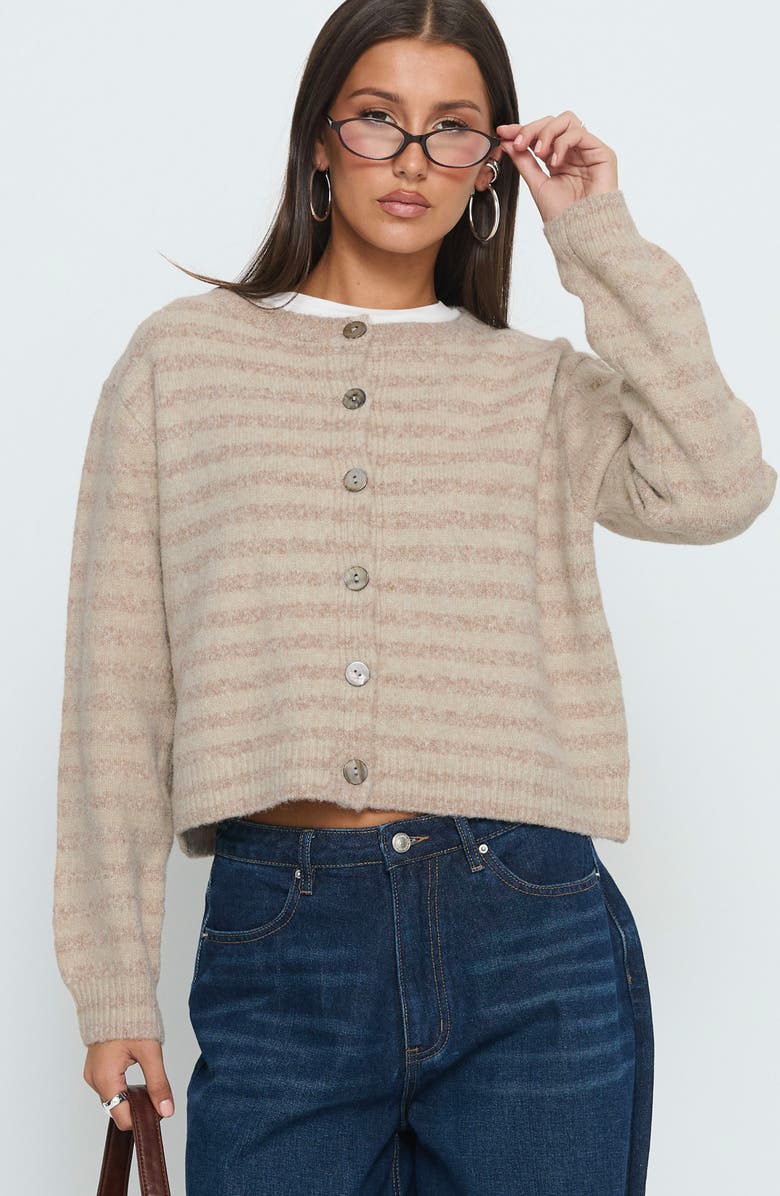 Princess Polly Raynna Stripe Cardigan, Alternate, color, 