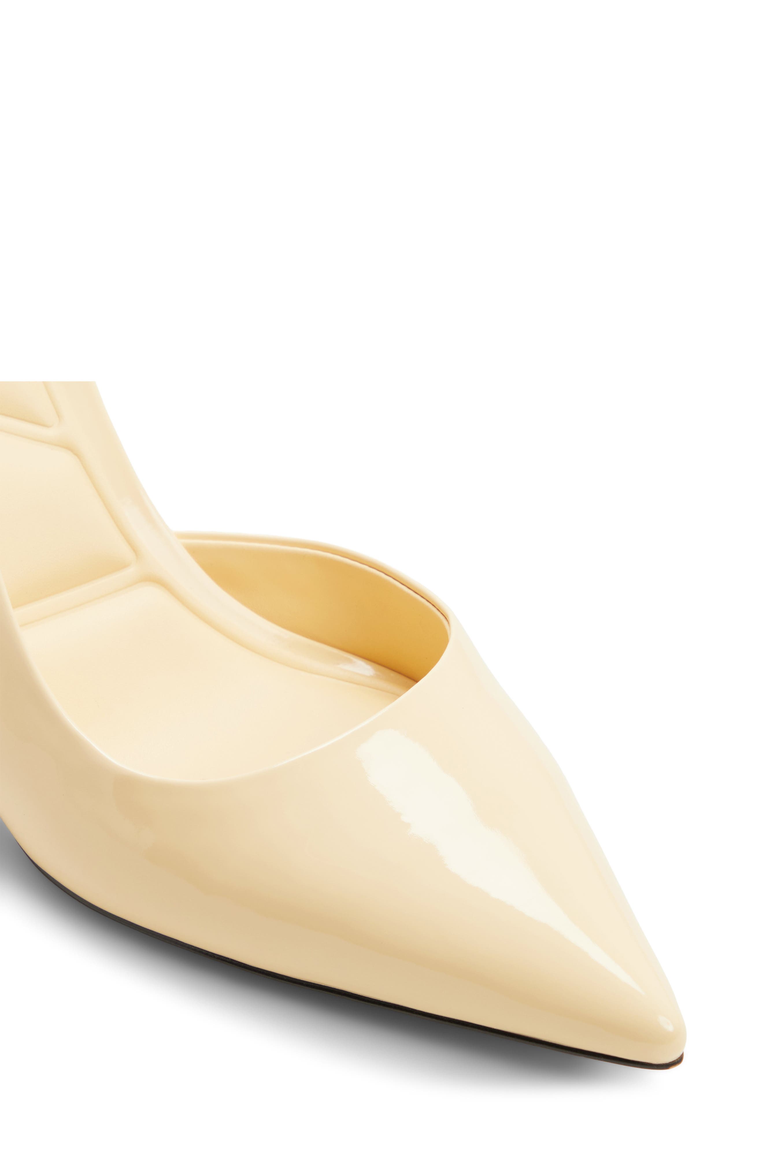 Stessy Low Slingback Half d'Orsay Pointed Toe Pump, Alternate, color, LIGHT YELLOW