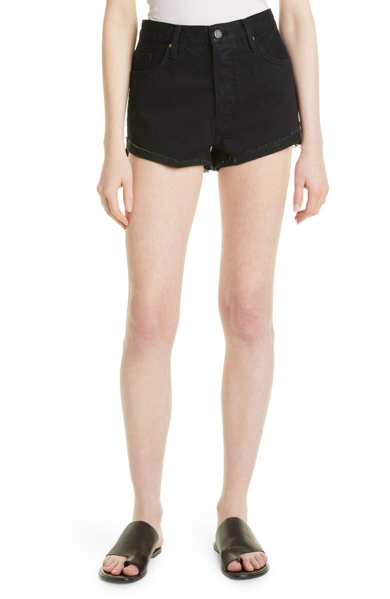 FRAME Cuffed Cutoff Denim Shorts, Main, color,