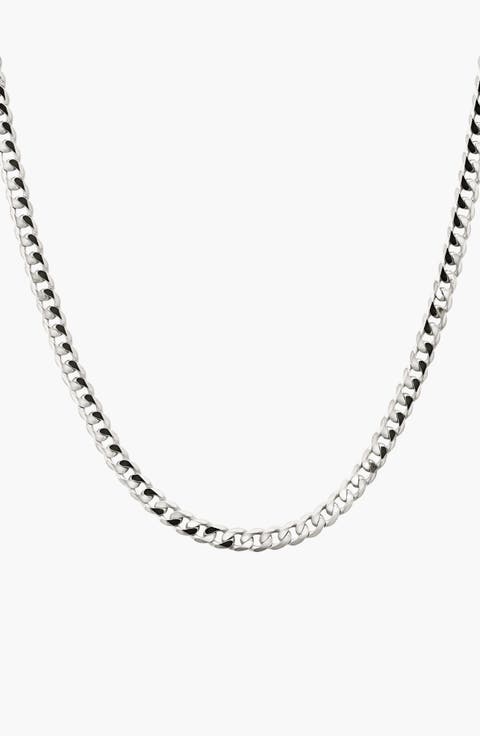 Flat Curb Chain Necklace