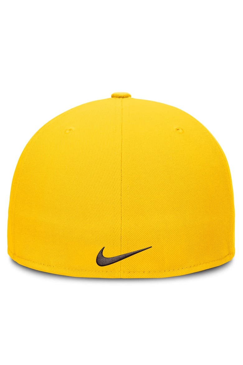 Men's Nike Gold San Diego Padres Wordmark Dri-FIT Round Bill True Fitted Hat, Alternate, color, Gold