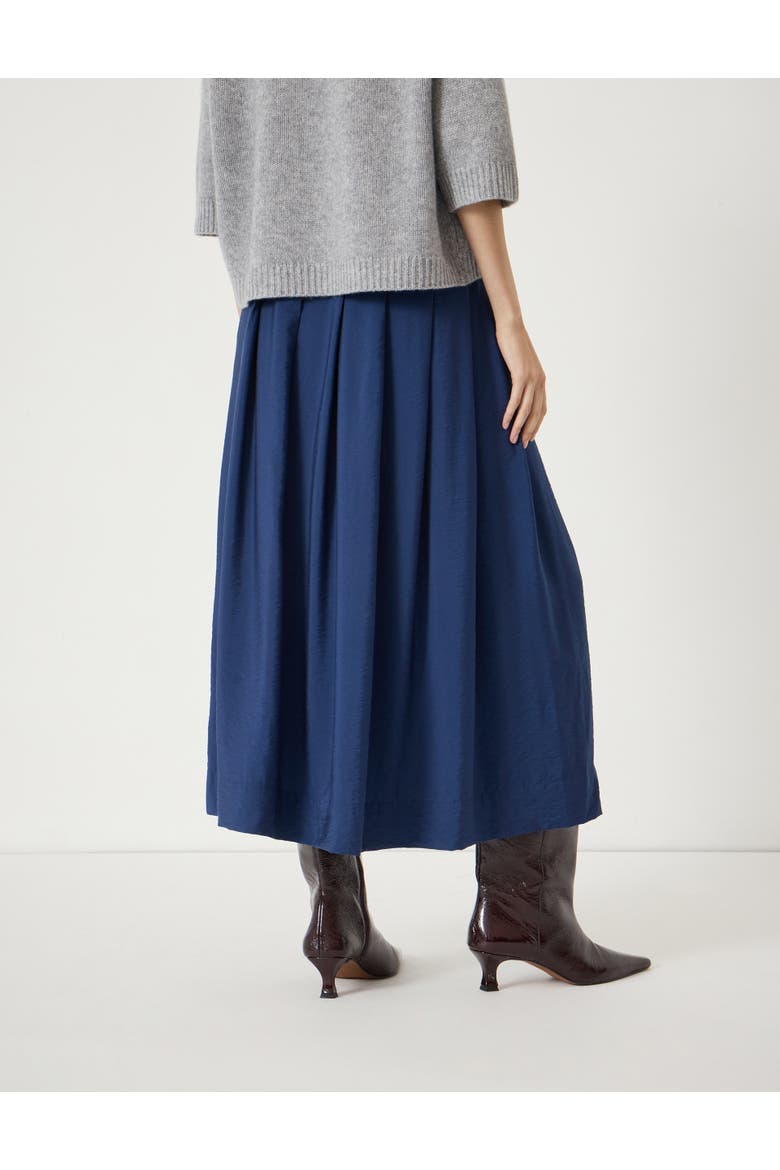 Ivy Pleated Air Flow Midi Skirt, Alternate, color, Navy Blue