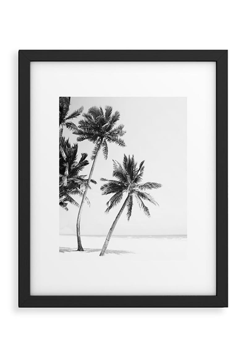 Island Framed Art Print, Main, color, BLACK-WHITE