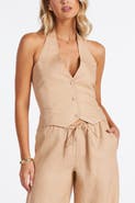Bishop + Young Positano Linen Halter Vest