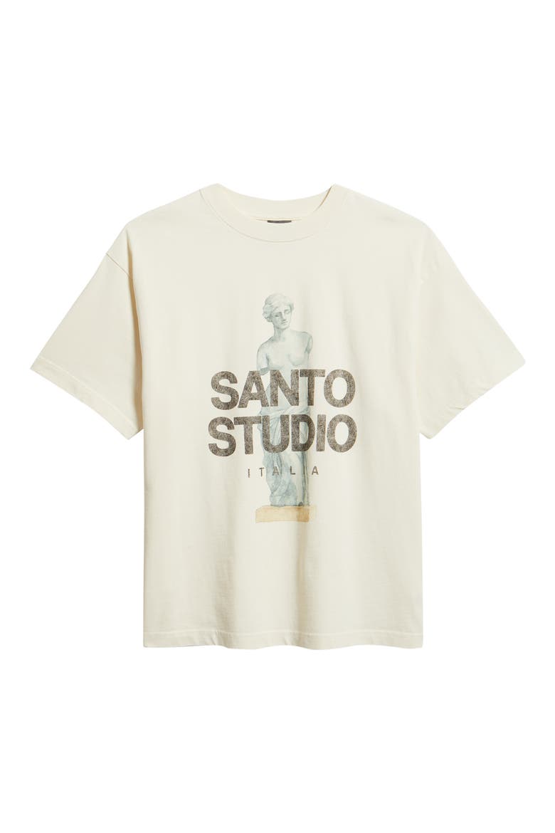 Statue Graphic Cotton T-Shirt, Alternate, color, CREAM