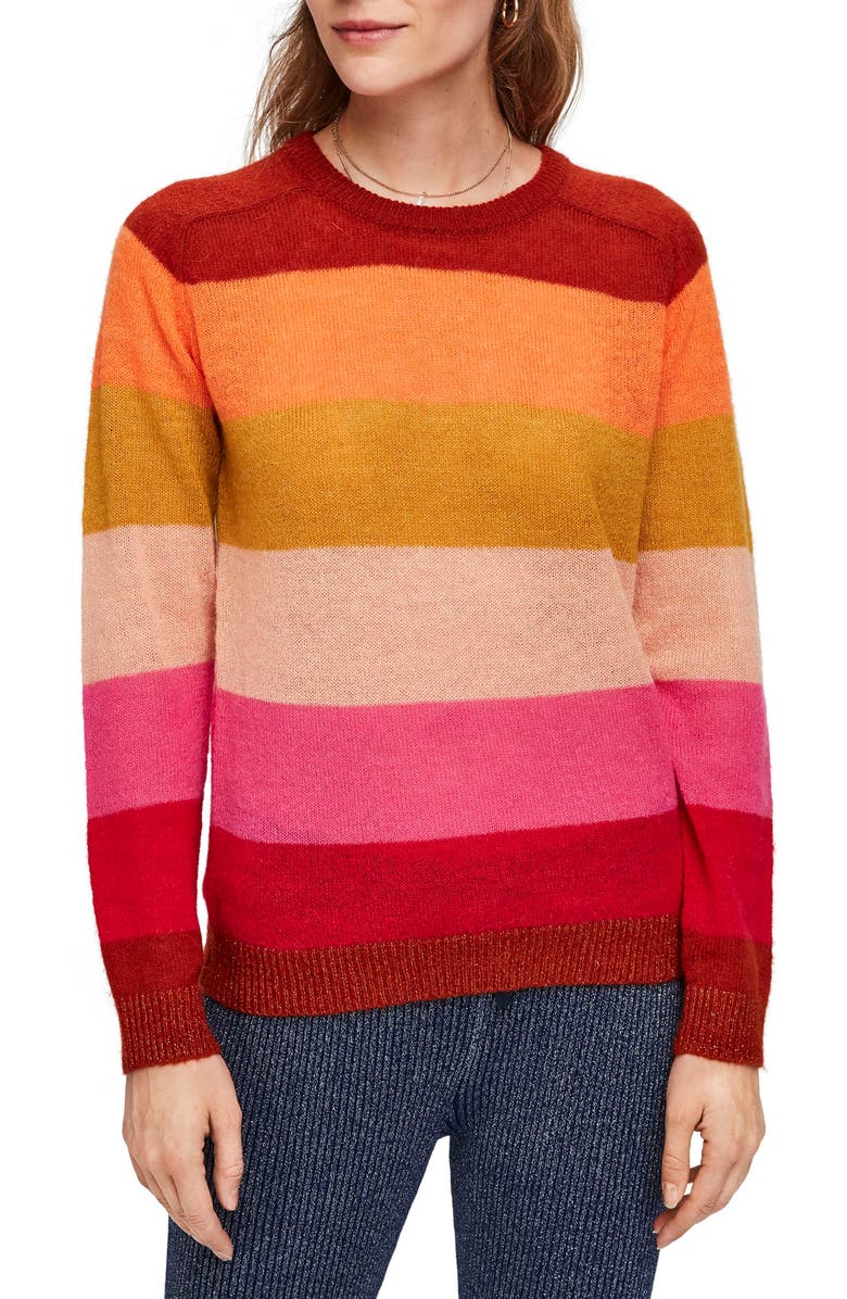 Scotch & Soda Colorful Stripe Pullover, Main, color,