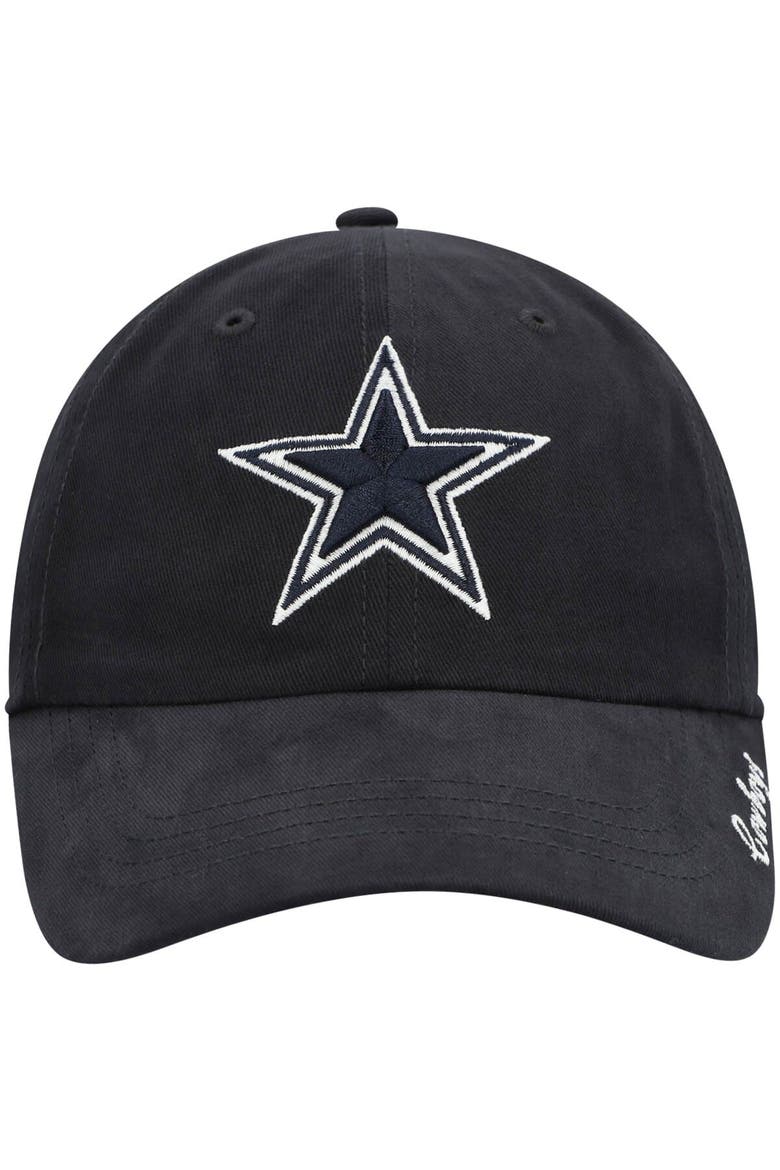 Women's '47 Navy Dallas Cowboys Miata Clean Up Adjustable Hat, Alternate, color, Navy