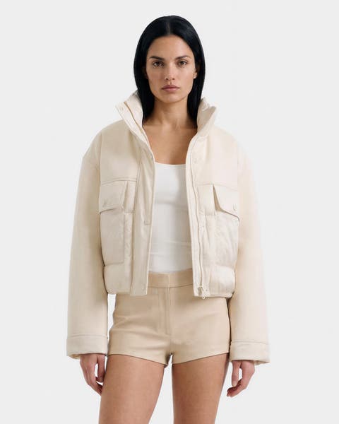 Rome Mixed Media Down Jacket