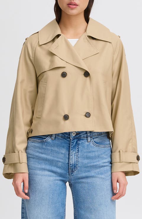 Cropped Trench Coat