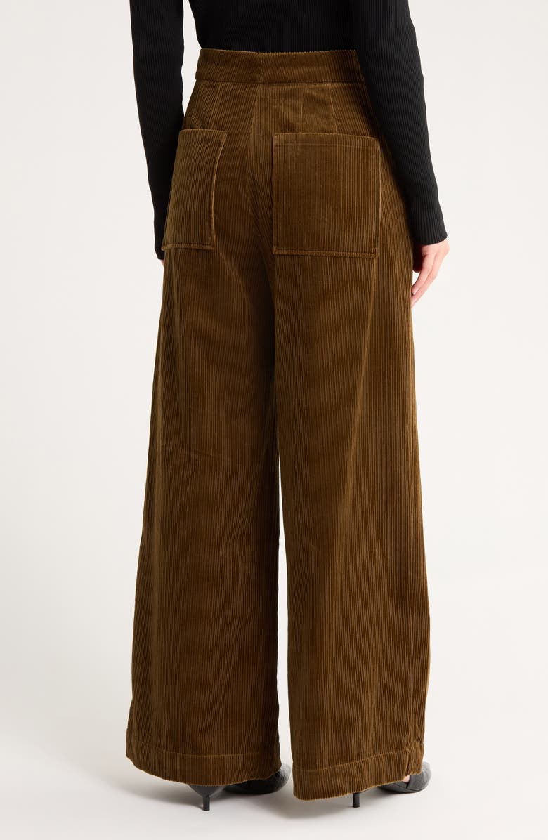 A.L.C. Andrew High Waist Corduroy Bootleg Pants, Alternate, color, Cedar