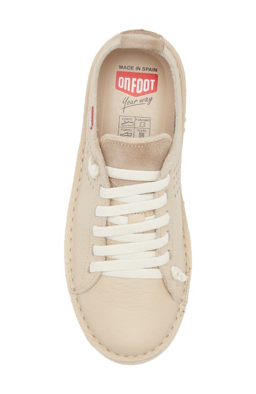 On Foot 30250 Silken Low Top Sneaker In Beige