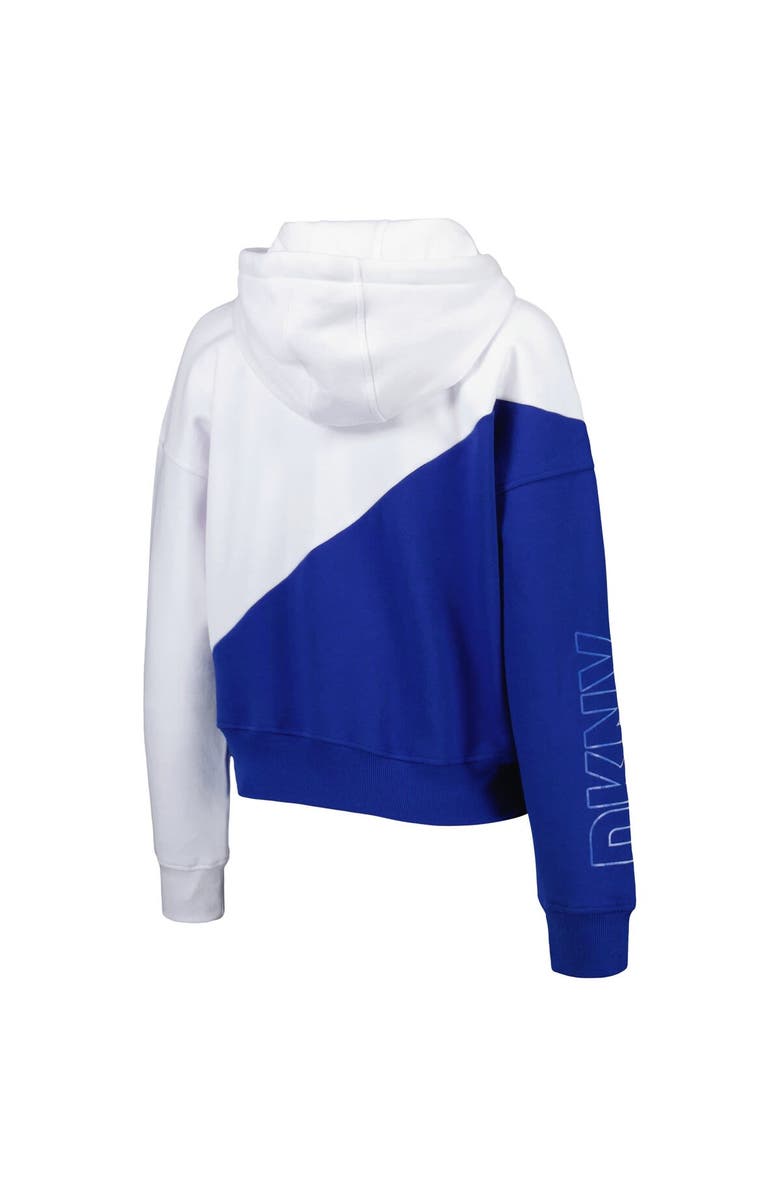 DKNY SPORT Women's DKNY Sport Royal/White New York Mets Bobbi Colorblock Pullover Hoodie, Alternate, color, 