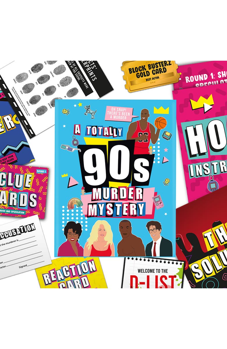 GIFT REPUBLIC A '90s Murder Mystery Game, Alternate, color, Assorted