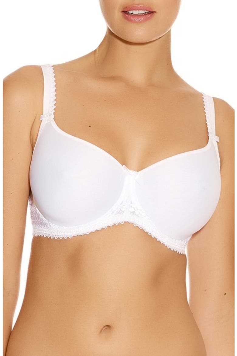 Rebecca Contour Underwire Bra, Main, color, WHITE