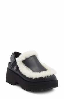 Esmee Genuine Shearling Trim Clog