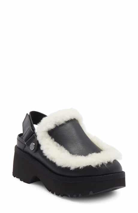Esmee Genuine Shearling Trim Clog