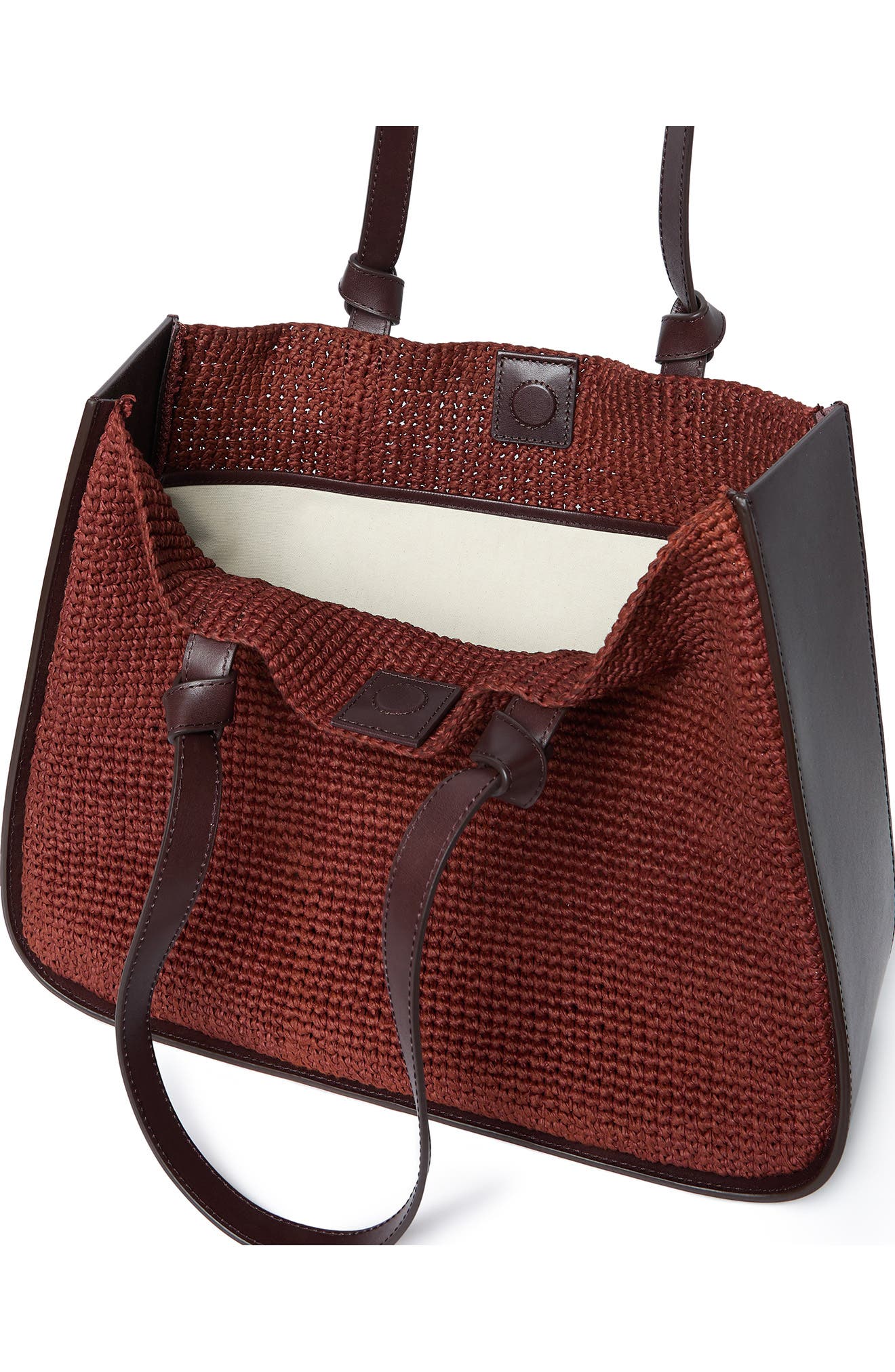 Loeffler Randall Turned Out Tote Bag, Alternate, color, Espresso/ Chestnut
