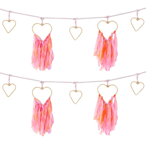 Chiffon Heart Garland