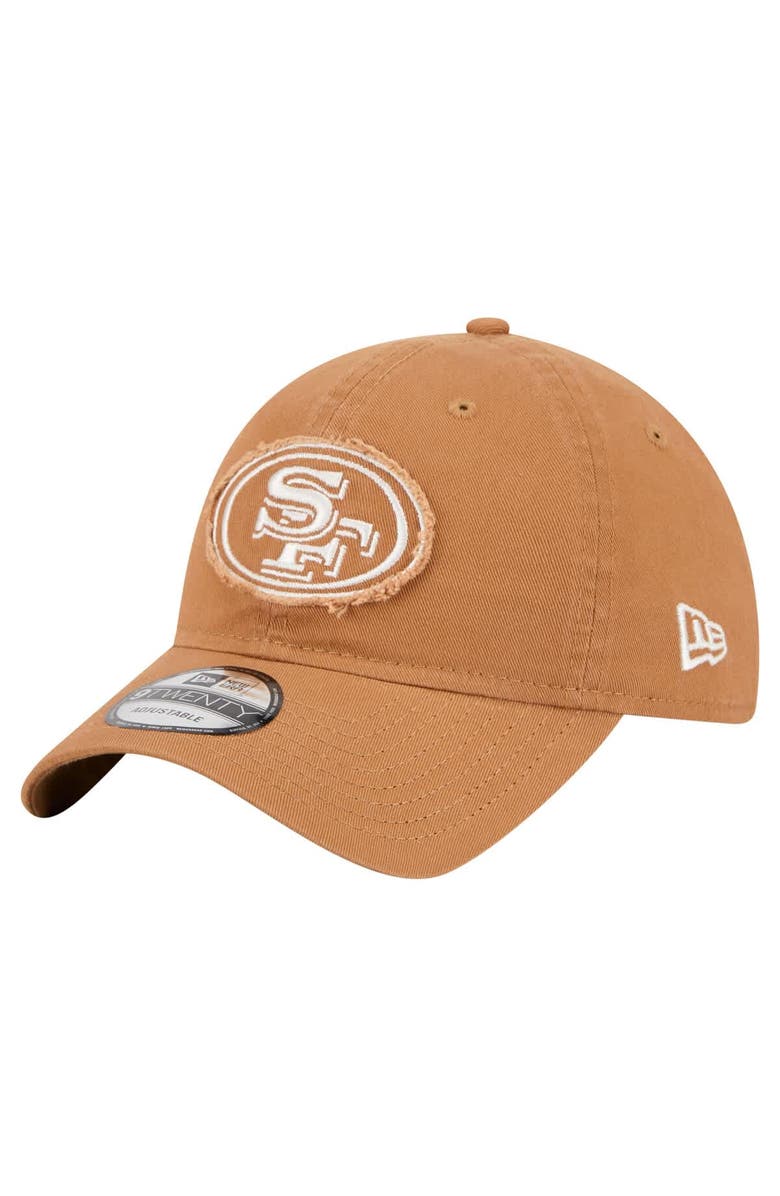 New Era Men's New Era Brown San Francisco 49ers Stamp 9TWENTY Adjustable Hat, Main, color, Brown