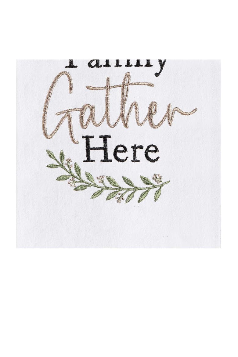 Friends & Family Gather Towel, Alternate, color, Green