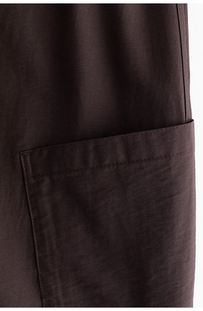 H&M Balloon Cargo Trousers, Alternate, color, Dark Brown